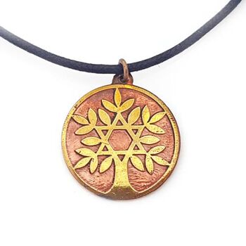 Tree of Life Talisman in Brass and Copper