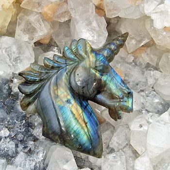 Labradorite Crystal Unicorn
