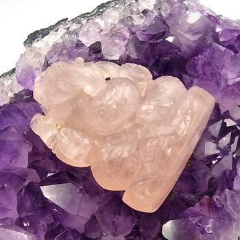 Rose Quartz Crystal Ganesh