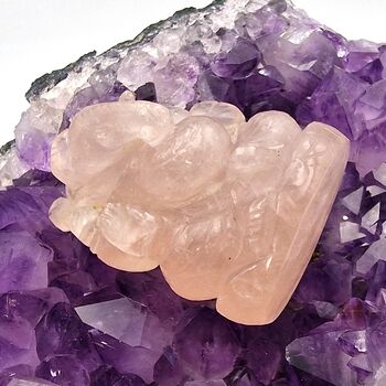 Rose Quartz Crystal Ganesh