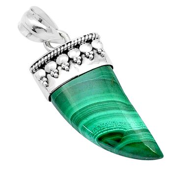 Malachite Claw Pendant