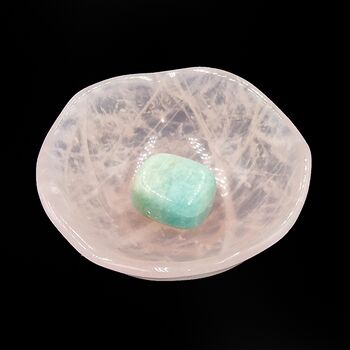 Rose Quartz Crystal Gem Bowl