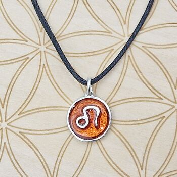 Leo Zodiac Astrology Star Sign Pendant