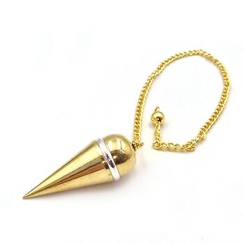Chambered Cone Brass Pendulum
