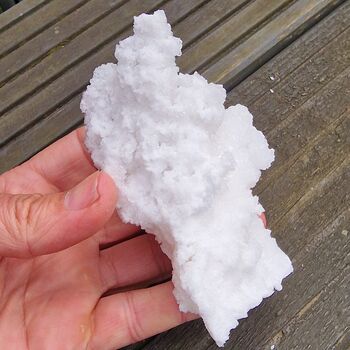 White Aragonite Cluster