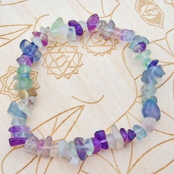 Fluorite Chip Bracelet