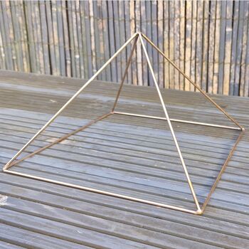Copper Wire Frame Pyramid