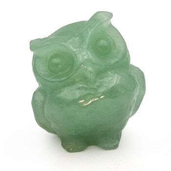 Green Aventurine Crystal Owl