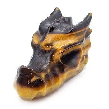 Gold Tiger Eye​ Dragon Head