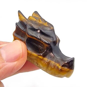 Gold Tiger Eye​ Dragon Head