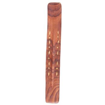 Brass and Wood Plain Ash Catcher