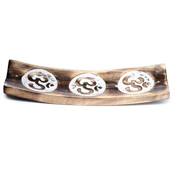 Mango Wood Om Ashcatcher