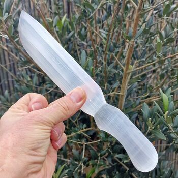Selenite Athame 25cm Long