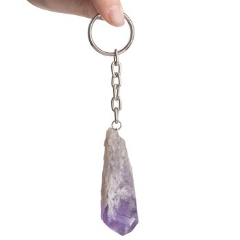 Amethyst Crystal Keyring