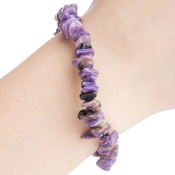 Charolite Chip Bracelet