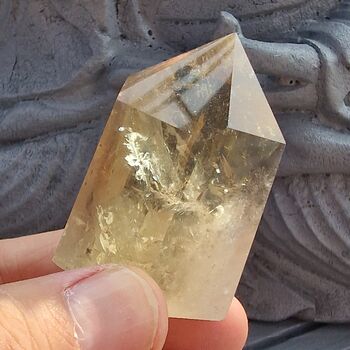 Natural Citrine Polished Point No31