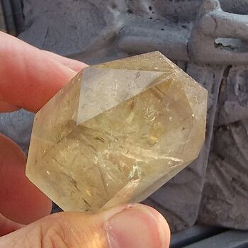Natural Citrine Polished Point No31