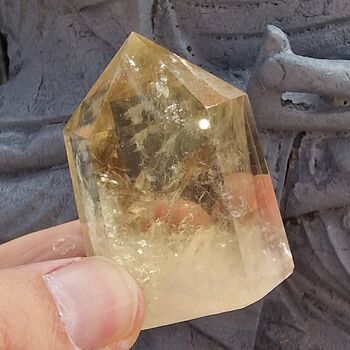 Natural Citrine Polished Point No31