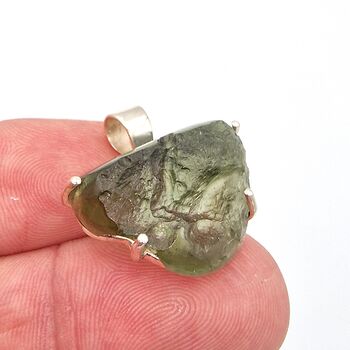Genuine Green Moldavite Pendant #AK7