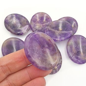 Amethyst Crystal Worry Stones
