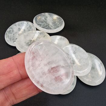 Rock Quartz Crystal Worry Stones