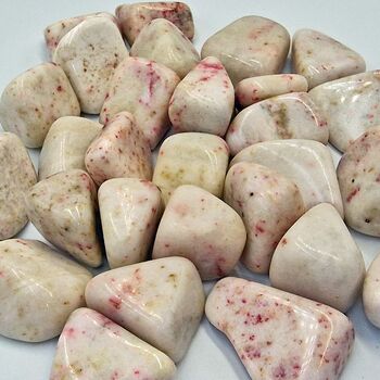 Cinnabrite Red Epidote Tumble Stones A grade