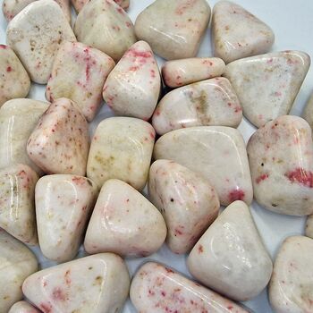 Cinnabrite Red Epidote Tumble Stones A grade