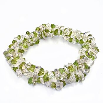 Peridot Triple Chip Bracelet