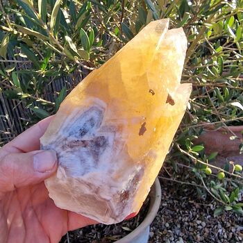 Orange Calcite Dogtooth Crystal No2A