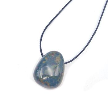 Side Drilled Bloodstone Tumble Stone