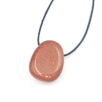 Side Drilled Goldstone Oval Tumble Stone Crystals
