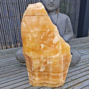 Orange Calcite Free-Standing Crystal No2A