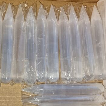 Selenite Pointed Wands