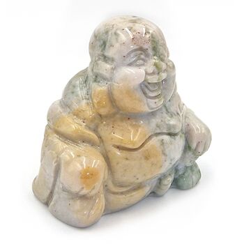 Green Moss Agate Buddha no2