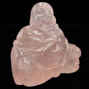 Gem Rose Quartz Buddha 7.5cm No5