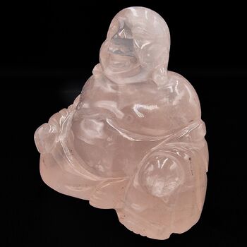 Gem Rose Quartz Buddha 7.5cm No5