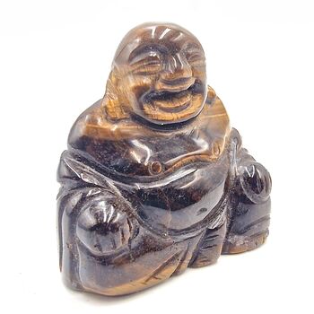 Tiger Eye Buddha 5.1cm Tall No3