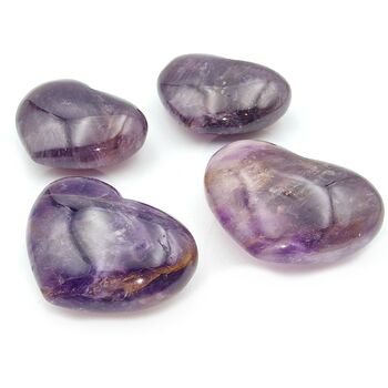 Amethyst Puff Hearts