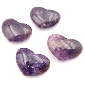 Amethyst Puff Hearts