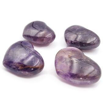Amethyst Puff Hearts
