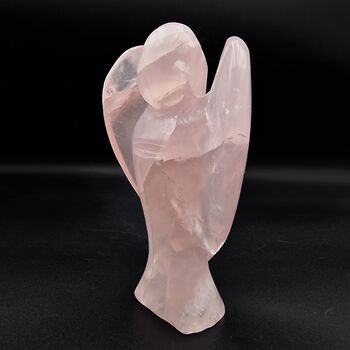 Large Rose Quartz Angel 15cm tall No.4