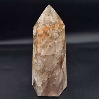 Smoky Elestial Point Polished Quartz Crystal #E5