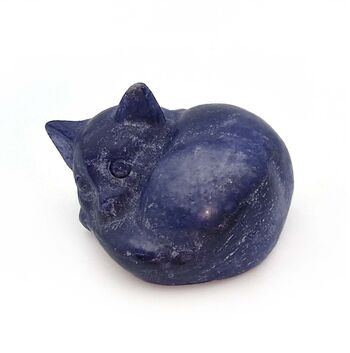Blue Aventurine Sleeping Cat