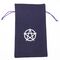 Pentagram on Purple Velour Bag