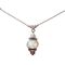White Opal Necklace in Sterling Silver