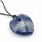 Sodalite Heart Pendant with Cord