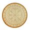 Wood Crystal Grid Plate with Viking Compas