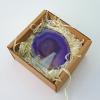 Agate Slice in Gift Box - Purple