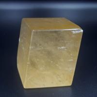 Golden Optical Calcite Rhombohedron No14