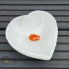 Selenite Heart Crystal Gem Bowl 10cm wide